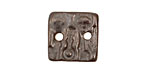 Earthenwood Studio Ceramic Pewter Small Square Keys Link 19mm