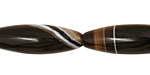 Black Sardonyx Rice 35-36x10-11mm