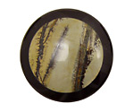 Artistic Jasper Inlayed in Black Coin Cabochon 38mm