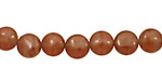 Brown Rhodochrosite Puff Coin 8mm