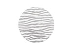 Lillypilly Silver Zebra Anodized Aluminum Disc 25mm, 22 gauge