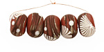 Humble Beads Polymer Clay Copper Branch Disk 8-9x12-13mm
