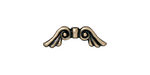 TierraCast Antique Brass (plated) Angel Wings 7x21mm
