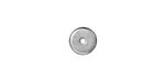 TierraCast Rhodium (plated) Disk Heishi 8mm