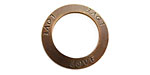 Vintaj Natural Brass "Love" Affirmation Ring 23mm