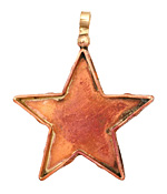 Patricia Healey Copper Star Bezel Pendant 45x56mm
