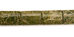 African Green Jasper Thin Pillow 14x10mm