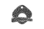 TierraCast Antique Silver (plated) Large Spiral Toggle Clasp 23x22mm, 24mm