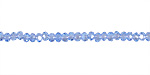 Light Sapphire Crystal Faceted Rondelle 3mm