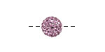 Lilac Pave Round 10mm (1.5mm hole)
