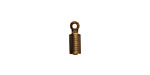 Antique Brass (plated) Fold Over Crimp End 11x4mm