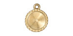 TierraCast Gold (plated) Twisted Round Frame 16x20mm