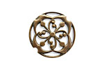 Vintaj Natural Brass Sparrow's Compass Pendant 23mm