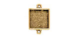 Nunn Design Antique Gold (plated) Mini Square Frame Link 21x15mm