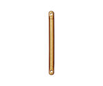 TierraCast Gold (plated) 1 1/4" Bead Bar Link 2x31mm