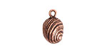 Nunn Design Antique Copper (plated) Snail Charm 10x16mm
