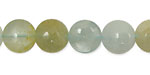 Aquamarine (multi) Puff Coin 12mm