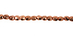 Czech Fire Polished Glass Copper Penny Round 3mm
