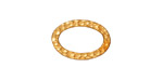 TierraCast Gold (plated) Hammertone Oval Ring 18x12mm