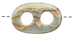 Impression Jasper Drilled Oval 35x22mm