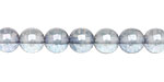 Czech Glass Luster Transparent Blue Round 8mm