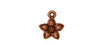 TierraCast Antique Copper (plated) Star Jasmine Charm 12x14mm