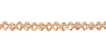 Sand AB Crystal Faceted Rondelle 4mm