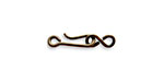 Vintaj Natural Brass Tiny Hook & Eye Clasp Set 21x6mm