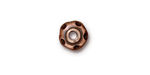 TierraCast Antique Copper (plated) Large Hole Divot Rondelle 6x10mm