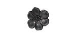 TierraCast Gunmetal Apple Blossom Button 14mm