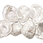 Pearly White Keishi Drop 15-18x18-32mm