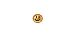 TierraCast Antique Gold (plated) Smile Symbol Bead 7x6mm