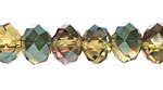 Iris Chartreuse Crystal Faceted Rondelle 8mm