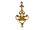 Stampt Antique Gold (plated) Victorian Daisy Connector 28.5x14mm