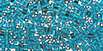TOHO Frosted Teal (with Silver Lining) Triangle 11/0 Seed Bead