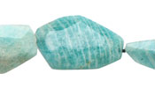 Brazil Amazonite Faceted Flat Slab 24-42x15-20mm