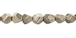 Golden Pyrite (silver tone) Faceted Nugget 6-7mm