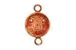 Patricia healey Copper Surprised Face Vertical Link 29x18mm