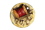 Jangles Ceramic Quilt Pendant 29-30mm