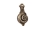 Green Girl Pewter Snail Dangle 11x26mm