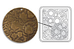Vintaj DecoEtch Die Tulip Garden 2 3/8"x2 5/8"