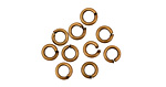Antique Brass (plated) Round Jump Ring 4mm, 18 gauge