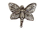 Green Girl Pewter Fairy Centerpiece 35x30mm
