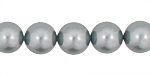 Slate Shell Pearl Round 12mm