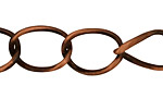 Antique Copper (plated) X-Large Oval Curb Chain