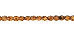 Czech Fire Polished Glass Matte Crystal Picasso Round 3mm