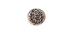 TierraCast Antique Silver (plated) Round Scroll Bead 12mm