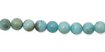 Larimar Blue Crazy Lace Round 6mm