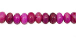 Ruby Crazy Lace Agate Rondelle 8mm