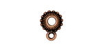 TierraCast Antique Copper (plated) Beaded Crown Euro Bail 7x15mm